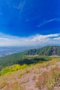 Landscape and Gulf of Naples viewed from Mount Vesuvius, Italy Royalty Free Stock Photo