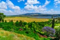 Landscape of Harod Valley and the Jezreel Valley