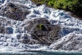 Landscape with Hellesyltfossen waterfall - Geiranger, Norway