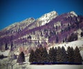 Mountain named SPITZ of TONEZZA in Italy Royalty Free Stock Photo
