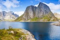 Hamnoya in Norway Royalty Free Stock Photo