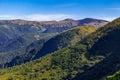 Landscape from the highest peak of the Ukrainian Carpathians Mount Hoverla 2061m. Amazing nature landscape. popular tourist attr