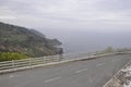 Landscape from highroad on Mount Igueldo of Bay of Donostia- San Sebastian in Spain Royalty Free Stock Photo