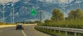 Landscape Highway Scene, Patras, Greece Royalty Free Stock Photo