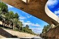 Landscape of the hillside of the Vinalopo River in Elche