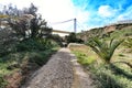 Landscape of the hillside of the Vinalopo River in Elche