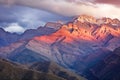 Landscape of Himalayas at sunset, Ladakh, India