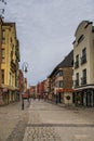 Landscape historic old town in Poland in LÃâ¢bork with attic tenement houses