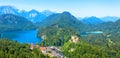 Landscape with Hohenschwangau Castle, Bavaria, Germany Royalty Free Stock Photo