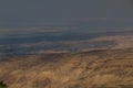 Landscape of the Holy Land as viewed from the Mount Nebo, Jord Royalty Free Stock Photo