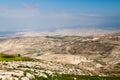 Landscape of the Holy Land as viewed from the Mount Nebo, Jord Royalty Free Stock Photo