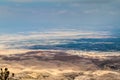 Landscape of the Holy Land as viewed from the Mount Nebo, Jord Royalty Free Stock Photo