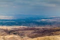 Landscape of the Holy Land as viewed from the Mount Nebo, Jord Royalty Free Stock Photo
