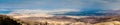 Landscape of the Holy Land and the Dead Sea as viewed from the Mount Nebo, Jord Royalty Free Stock Photo