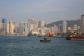 the landscape of Hong Kong habour view of east 5 Jan 2013