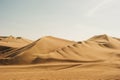 Landscape of Huacachina desert. in Ica, Peru