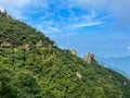 Landscape in Huatai Flower Terrace Scenic Area at Mount Jiuhua Royalty Free Stock Photo