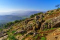 Landscape of the Hula Valley, from Keren Naftali Royalty Free Stock Photo