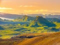 Landscape of Icelandic Highlands at Laugavegur trail with Alftavatn Lake, Iceland