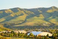 landscape Idaho state University campus and city of Pocatello Royalty Free Stock Photo