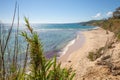 Landscape of idyllic wild Beach Punta Paloma in Cadiz