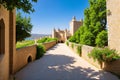 The Castle of Almourol is a me. Royalty Free Stock Photo