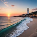 Colorful morning scene of Sardinia, Italy, Europe. Royalty Free Stock Photo