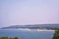 Landscape image of blue ocean in goa, India