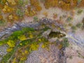 Basalt cliffs Nature Park, aerial view, Sinop - Turkey Royalty Free Stock Photo