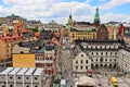 A landscape image of downtown Stockholm,Sweden. Royalty Free Stock Photo