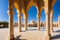 a mosque on the west bank of the Salt Lake in Cyprus.