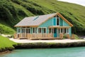 a beach hut in Cornwall.