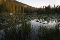 Landscape image of a lake in Rocky Mountain National Park, Colorado. Royalty Free Stock Photo