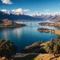 It was a sunny day at Lake Wanaka.