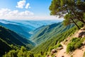 a mountainous landscape in Kabylia. Royalty Free Stock Photo