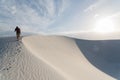 Landscape at White Sands National Monument in Alamogordo, New Mexico. Royalty Free Stock Photo