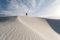 Landscape at White Sands National Monument in Alamogordo, New Mexico. Royalty Free Stock Photo