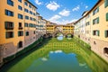 It was Ponte Vecchio, Florence, Tuscany, Italy. Royalty Free Stock Photo