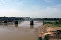 Landscape image of a rail bridge in Kaduna, Nigeria Royalty Free Stock Photo