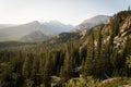 Landscape image of mountains in Rocky Mountain National Park, Colorado. Royalty Free Stock Photo