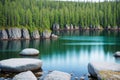 stones on the shore of Lake La.