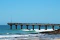 A landscape image of the Shark Rock Pier in Port Elizabeth, South Africa. Royalty Free Stock Photo