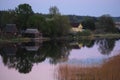 Village on lake Seliger in Russia Royalty Free Stock Photo