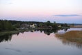 village on lake Seliger in Russia Royalty Free Stock Photo