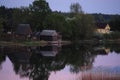 Village on lake Seliger in Russia Royalty Free Stock Photo