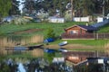 Village Svetlitsa on lake Seliger in Russia Royalty Free Stock Photo