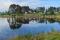 Village Svetlitsa on lake Seliger in Russia Royalty Free Stock Photo