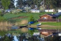 village Svetlitsa on lake Seliger in Russia Royalty Free Stock Photo