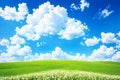 The white cloud and blue sky. Royalty Free Stock Photo