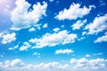 a white soft cloud texture on the sky. Royalty Free Stock Photo